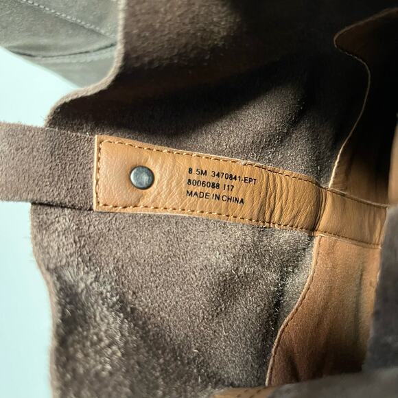 Frye & Co Boot Size 8.5 Sarah Shortie Suede Leather Tan - Picture 9 of 9